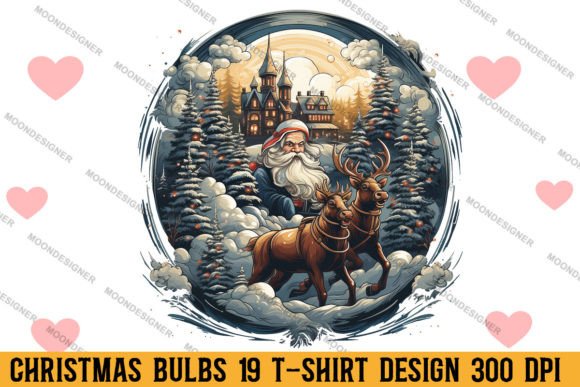 Christmas Bulbs T-shirt Design Bundle