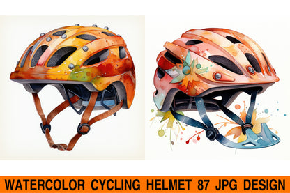 Cycling helmet jpg design bundle