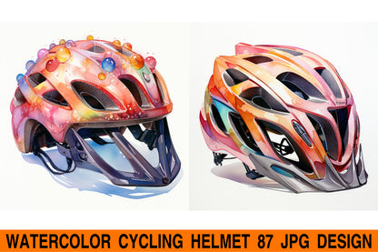 Cycling helmet jpg design bundle