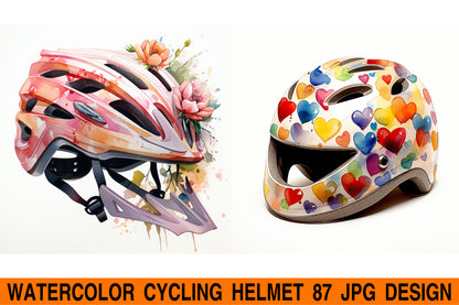 Cycling helmet jpg design bundle