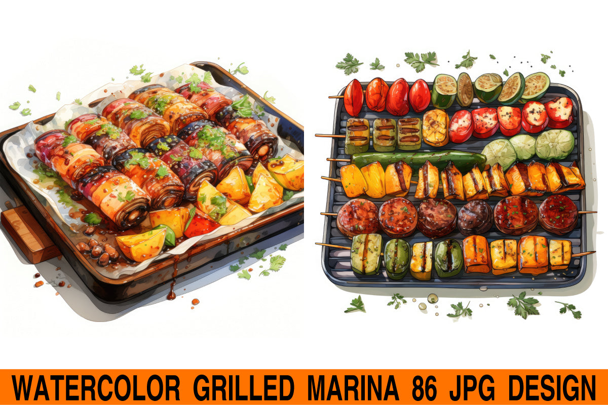 Grilled marina jpg design bundle