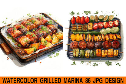 Grilled marina jpg design bundle