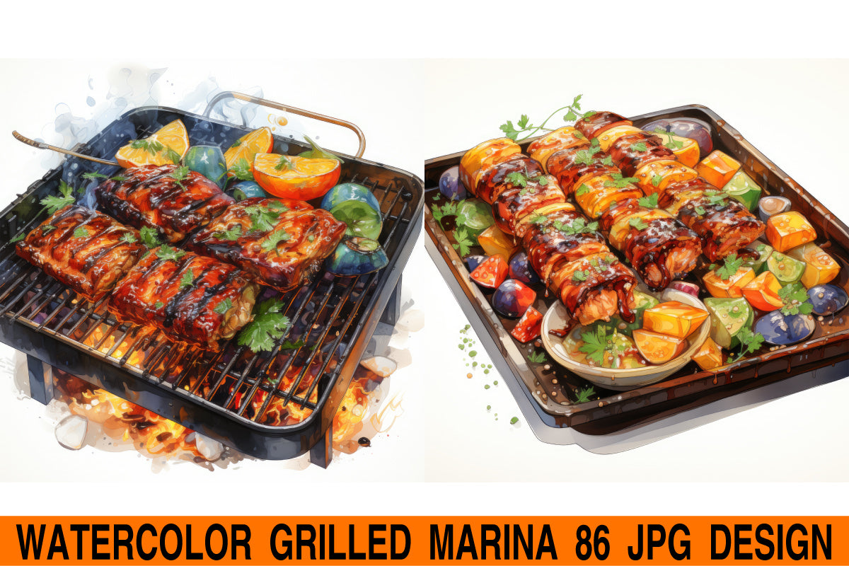 Grilled marina jpg design bundle