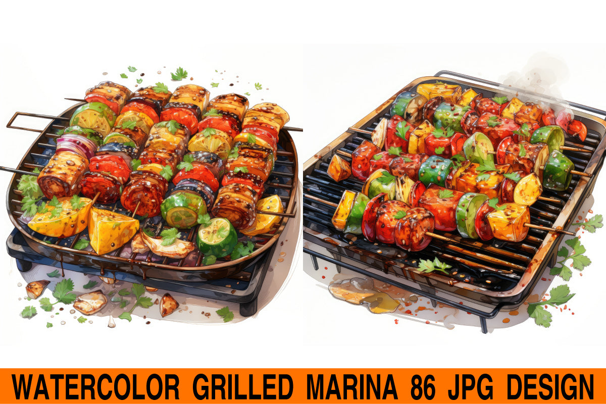 Grilled marina jpg design bundle