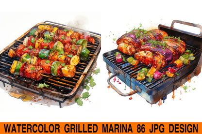 Grilled marina jpg design bundle