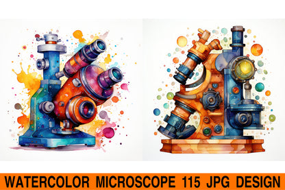 Microscope jpg design bundle