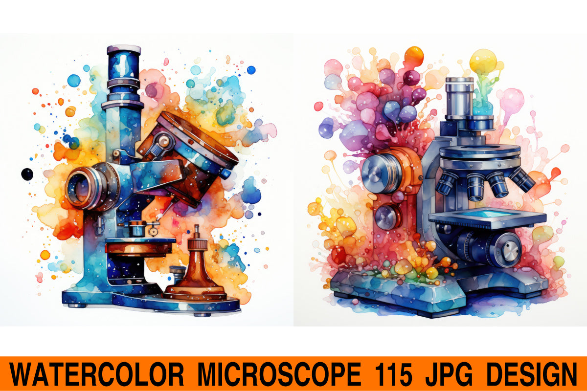 Microscope jpg design bundle