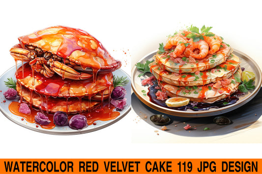 Seafood Pancake jpg design bundle