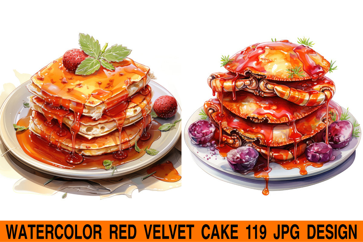 Seafood Pancake jpg design bundle