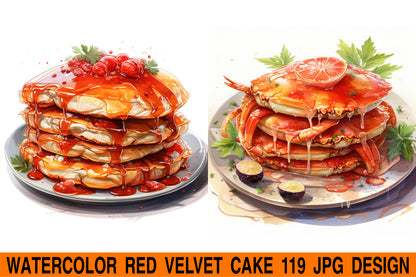 Seafood Pancake jpg design bundle