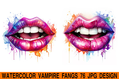 Vampire fangs jpg design bundle