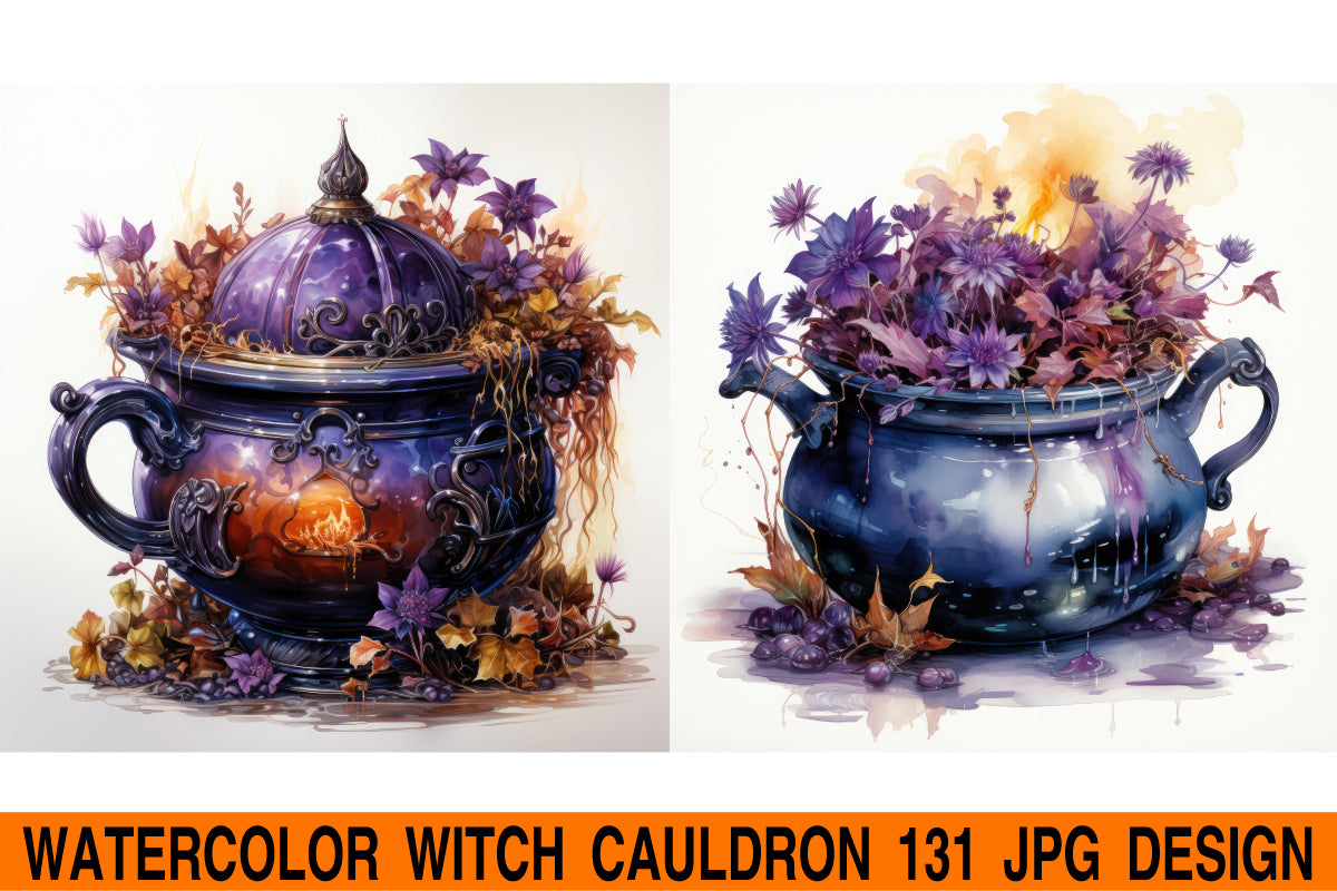 Witch cauldron jpg design bundle