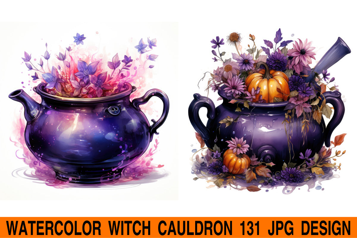 Witch cauldron jpg design bundle