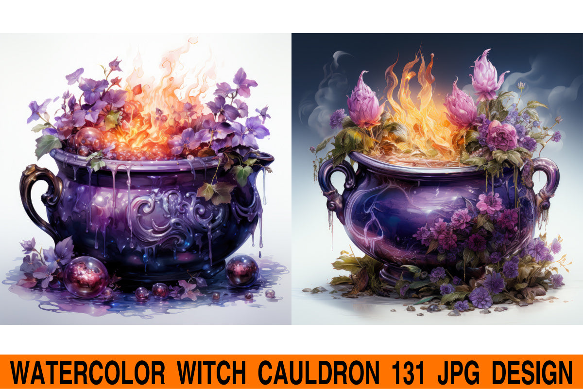 Witch cauldron jpg design bundle