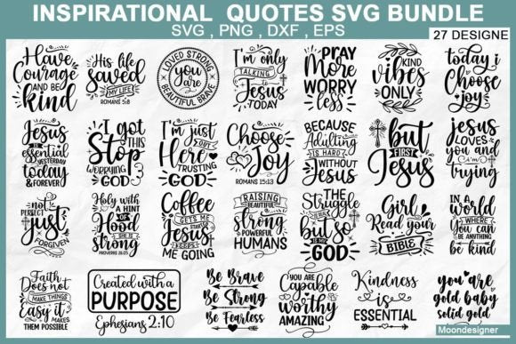 Inspirational Svg Design Bundle